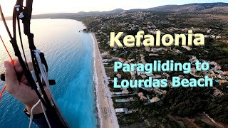 Paragliding mount Ainos to Lourdas Beach Kefalonia [upl. by Acinoreb]