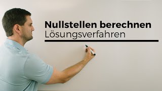 Nullstellen berechnen Lösungsverfahren Übersicht  Mathe by Daniel Jung [upl. by Garris]