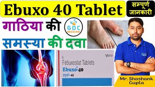 Ebuxo 40 Tablet Uses in Hindi  गठिया  febuxostat tablets 40 mg Febuxostat 40 tablet uses in hindi [upl. by Landing169]