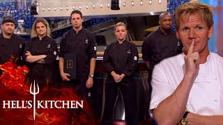 Gordon Ramsay Surprises The Black Jackets With Their New Competition  Hells Kitchen [upl. by Ahsenom]