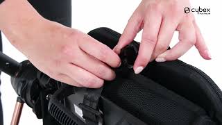 How to Remove the Seat Pack  United States and Canada I MIOS Stroller I CYBEX [upl. by Enaillil]