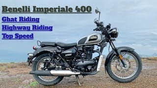 Benelli Imperiale 400 Ghat  High Speed Ride Review Hindi  English [upl. by Ahsin]