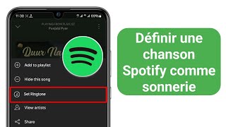 Comment définir une chanson Spotify comme sonnerie  Définir une sonnerie à partir de Spotify [upl. by Alton]