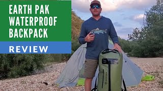 Earth Pak Waterproof Backpack for camping canoeing and outdoor activities [upl. by Eberle]