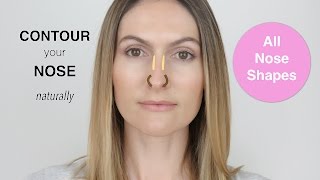 How to Contour your Nose Naturally  Different Nose Shapes  All Nose Shapes [upl. by Blandina175]