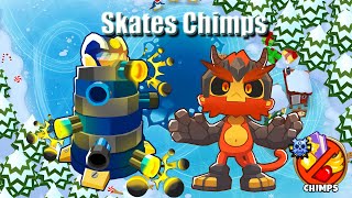 BTD6 Easy Skates Chimps Guide in Description [upl. by Anikas]