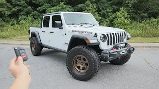 2021 Jeep Gladiator Rubicon Start Up Walkaround Test Drive and Review [upl. by Ttik]