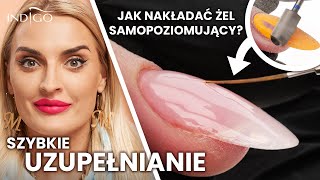 Odnowa paznokci żelowych krok po kroku Żel samopoziomujący i szybkie uzupełnianie  Indigo Nails [upl. by Annemarie]