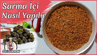 Sarma İçi Nasıl hazırlanır Yarmalı Sarma İçi Tarifi 💯 🍴 [upl. by Oilicec]