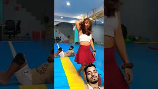 Powerpack Performance gymnast acrobatics action stunt viralshortcouplegoals webster flip [upl. by Schouten]