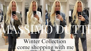 MASSIMO DUTTI HAUL TRY ON WINTER COLLECTION  COME SHOPPING WITH ME TO MASSIMO DUTTI [upl. by Boles]