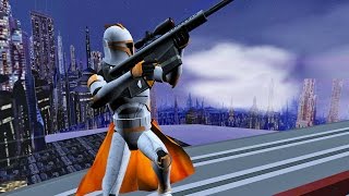 Star Wars Battlefront 2 Mods  Coruscant High Fight [upl. by Lebyram]