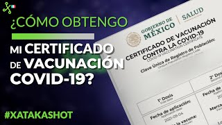 Cómo obtener CERTIFICADO DE VACUNACIÓN COVID19 en México así se descarga [upl. by Catrina]