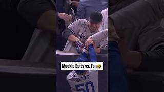 Mookie Betts vs Yankees fan 🤣🤣🤣 MLB yankees dodgers [upl. by Eillat303]