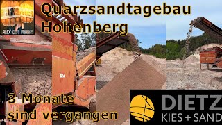 Quarzsandtagebau Hohenberg  3 Monate sind vergangen [upl. by Delgado]