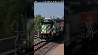 Burlington Northern on live cam [upl. by Donnie992]