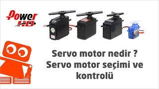 RC Servo Motor Nedir Servo Motor Seçimi ve Kontrolü [upl. by Noeht976]