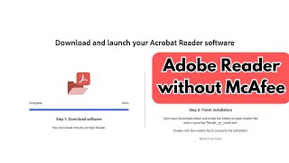 Download Adobe Reader without McAfee addon [upl. by Yeblehs]