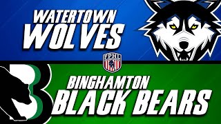 Watertown Wolves at Binghamton Black Bears [upl. by Ymerrej]