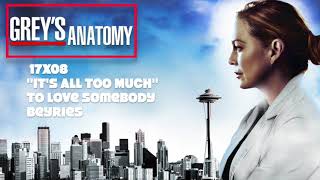 Greys Anatomy Soundtrack  17x08  quotTo Love Somebodyquot by Beyries [upl. by Antonetta]