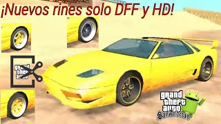 Pack de rines solo DFF GTA SA Android GTA Loquendo GTA SA Android JustinGaming [upl. by Tallbott]