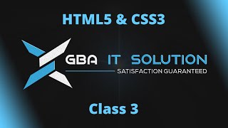 HTML5 amp CSS3 Class 3 [upl. by Dreddy]