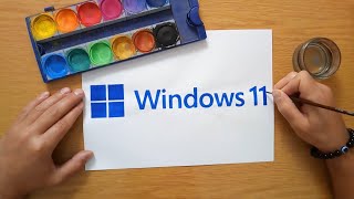 How to draw the Windows 11 logo [upl. by Cadal103]