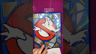 Ghostbusters logo Painting with 💿CDS 💿 for my Nephews Pt IIII [upl. by Aili]