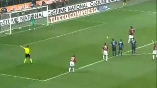 Ibrahimovic Penalty Goal Vs Inter Milan 10 14112010 [upl. by Akeber597]