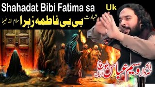 Shahadat Bibi Fatima sa  Yakam Jamadi Ul sani 2024 Uk  Zakir Waseem Abbas Baloch  Yadgar Majlis [upl. by Eelibuj]