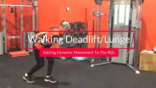 Using The Walking Deadlift To Improve Glute amp Core Strength [upl. by Aiynot]