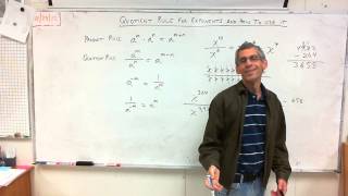 7th Grade  Quotient Rule for Exponentsand How to Use It [upl. by Antons950]