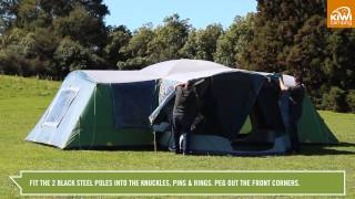 Kiwi Camping Takahe 10 amp 15 Dome Tent  Pitching [upl. by Reggie]