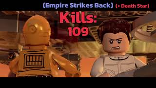 LEGO STAR WARS SKYWALKER SAGA Official KILL COUNT [upl. by Jeno797]