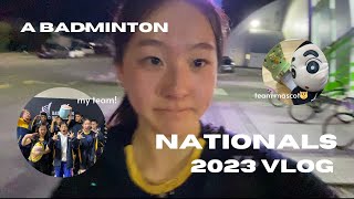 JUNIOR TEAM BADMINTON NATIONALS 2023 VLOG  last year [upl. by Dafodil]