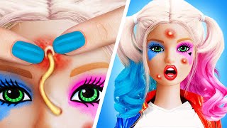 Extreme Harley Quinn Makeover Nerd vs Popular Beauty Hacks by Ha Hack amp 123 GO [upl. by Richie39]