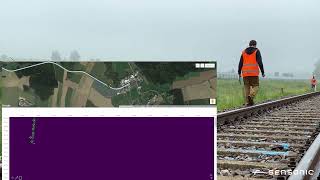 Railway Security from Sensonic  Trespass  Walking detection [upl. by Aniham]