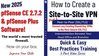 pfSense 270 New  Convert OpenVPN PeertoPeer Shared Key to PeertoPeer SSLTLS [upl. by Noonberg]