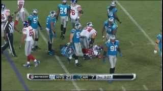 Andre Brown vs Carolina Panthers NFL Week 3 2012 [upl. by Blalock]