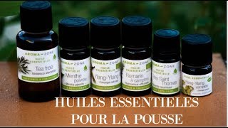 HUILES ESSENTIELLES POUR LA POUSSE DES CHEVEUX [upl. by Schmitt833]