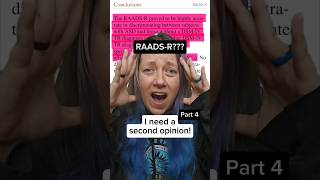 I need a second opinion part 4 RAADSR Autism medicalgaslighting chronicillness shorts [upl. by Delmar]