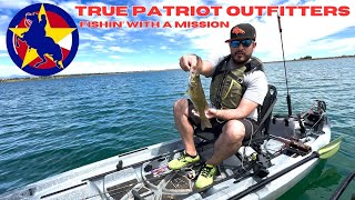 True Patriot Outfitters  US Navy Vet and son kayak fishing  kayakfishing nonprofit fishing [upl. by Eelegna]