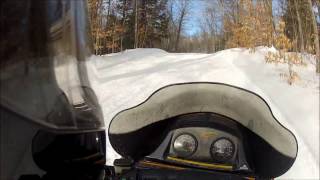 Snowmobiling in the Adirondacks  Indian Lake NY [upl. by Haceber998]