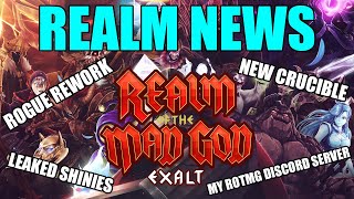 Rogue Rework Leaked Shinies New Crucible My RotMG Discord Server  Realm News [upl. by Einal]