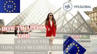 HOW TO APPLY FOR A SCHENGEN VISA MULTIPLE ENTRY  STEP BY STEP GUIDE THROUGH VFS DUBAI [upl. by Carrissa204]