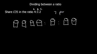 Sharing between a ratio [upl. by Eimaral]