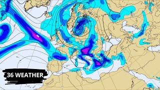 ΚΑΙΡΟΣ  24 Νοεμβρίου 2024  Μοντέλο ECMWF  Υετός  βροχές καταιγίδες  Στην Ευρώπη [upl. by Anividul]