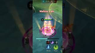 Melissa x yin trend mlbb hero funny song [upl. by Silevi]