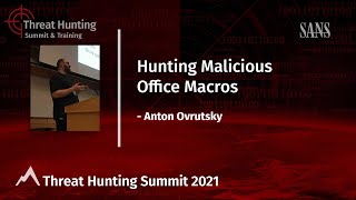 Hunting Malicious Office Macros [upl. by Zanze517]