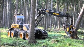 Ponsse Ergo 8w Harvester im Starkholz [upl. by Oruam]